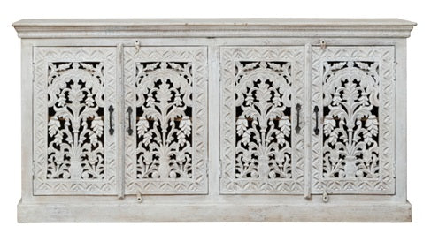 Lisa Hand Carved Wooden Sideboard