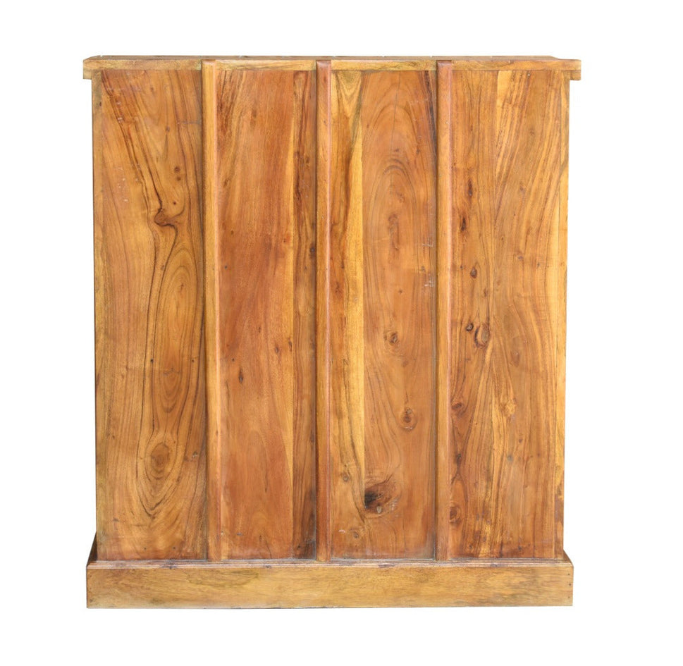 Madelyn Hand Carved Wooden Shoe Cabinet