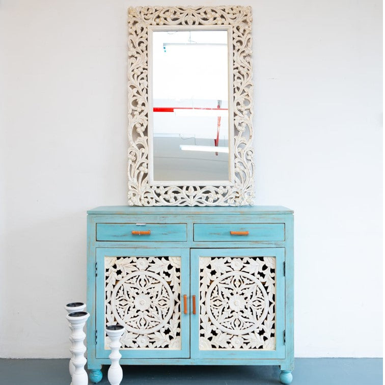 Elsa Carved Wooden Chest