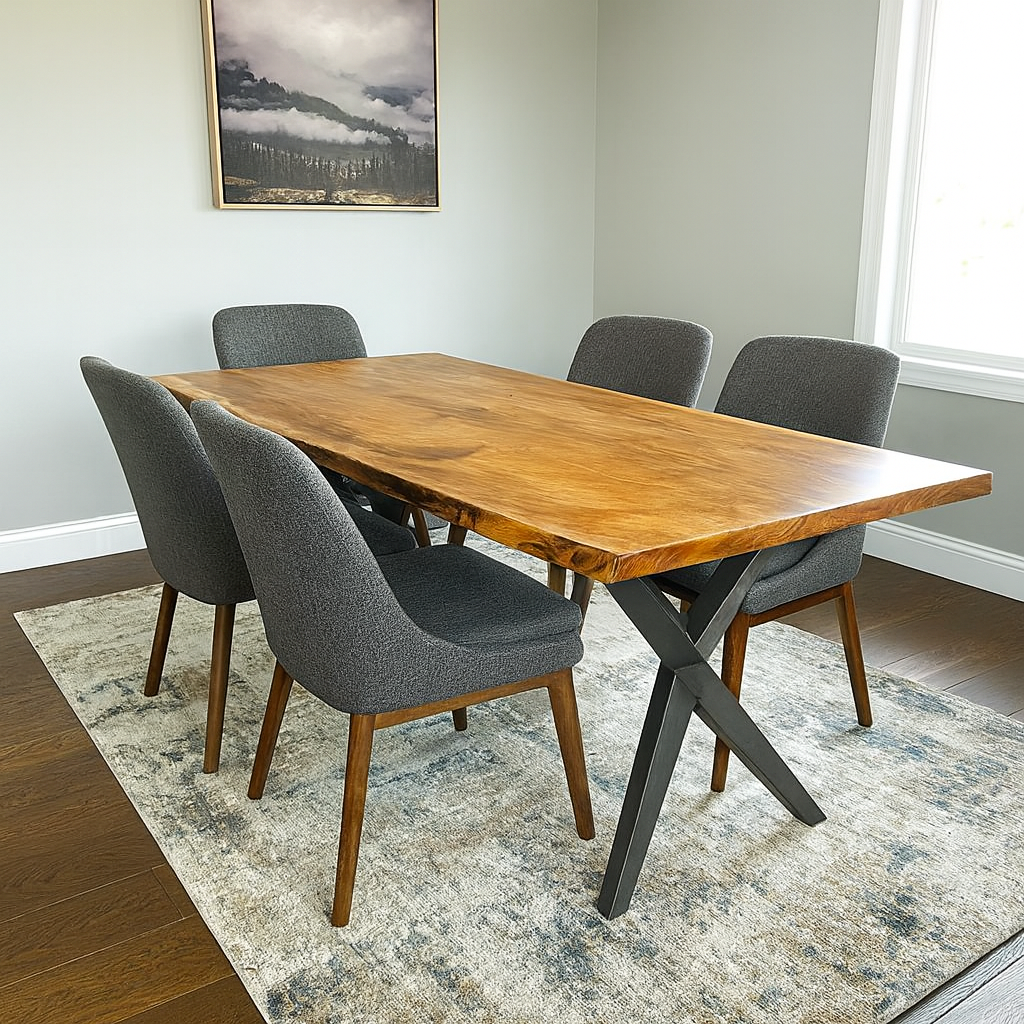 Luara Hand Carved Wooden Dining Table