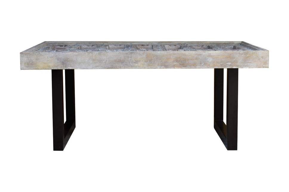 Shan Hand Carved Wooden Dining Table