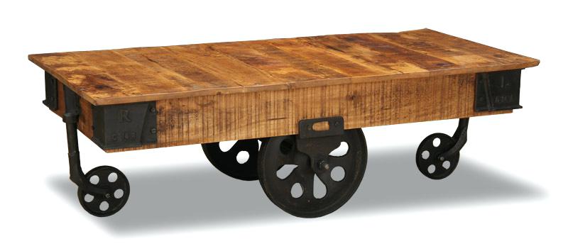Nadon Carved Wooden Coffee Table