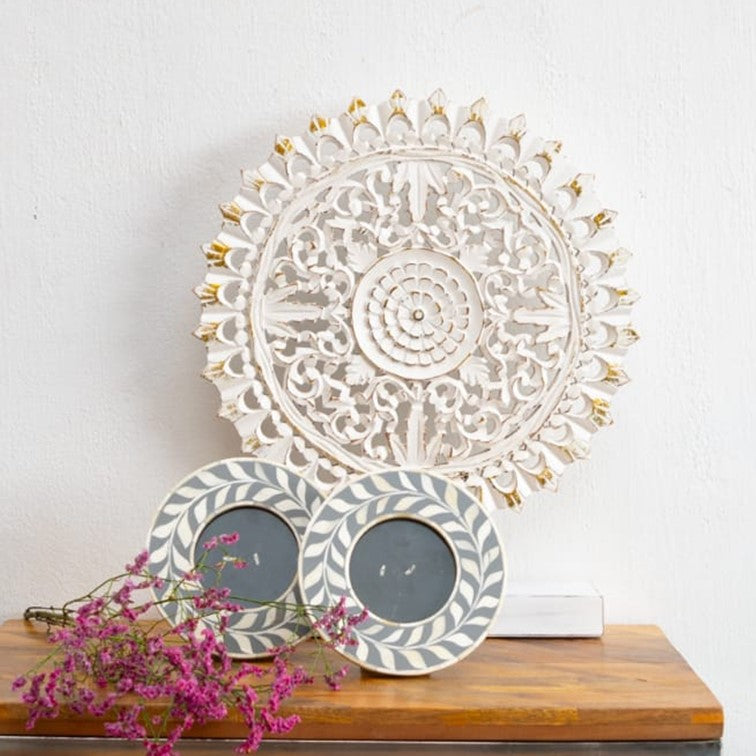 Biba Wooden Carved Table Decor