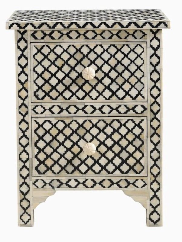 Gow Bone Inlay Bedside
