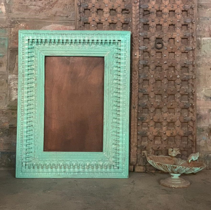 Manver Hand Carved Wooden Mirror