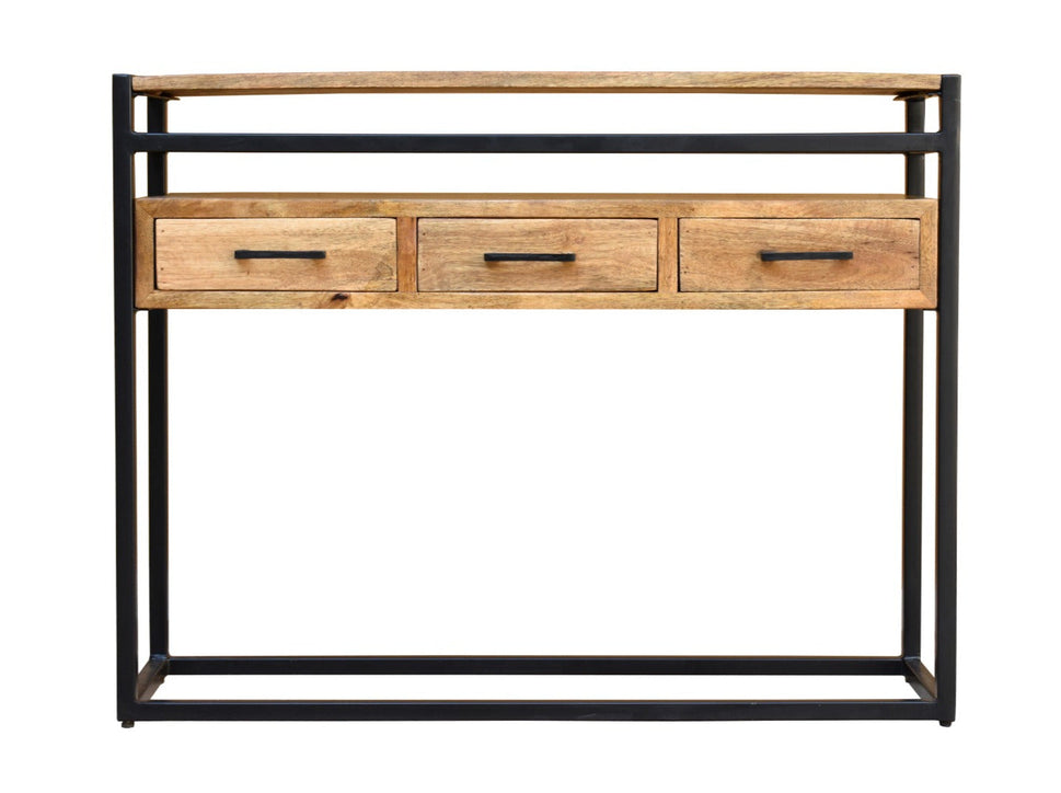 Shivi Carved Wooden Console Table