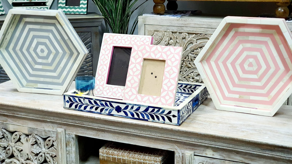 Jaskier Hexagonal Bone Inlay Tray