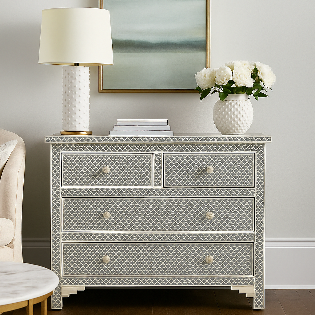 Teresa Bone Inlay Dresser
