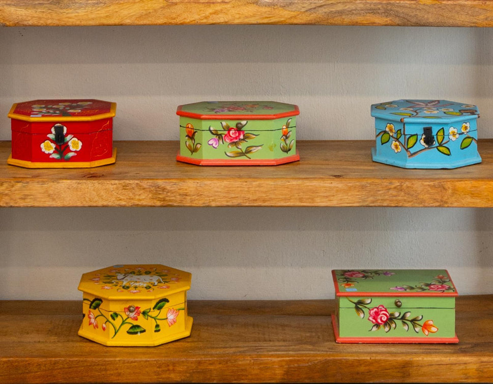 Rama Hand Painted Wooden Box