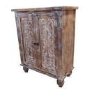 Switch Kristen Hand Carved Wooden Shoe Cabinet 2 image