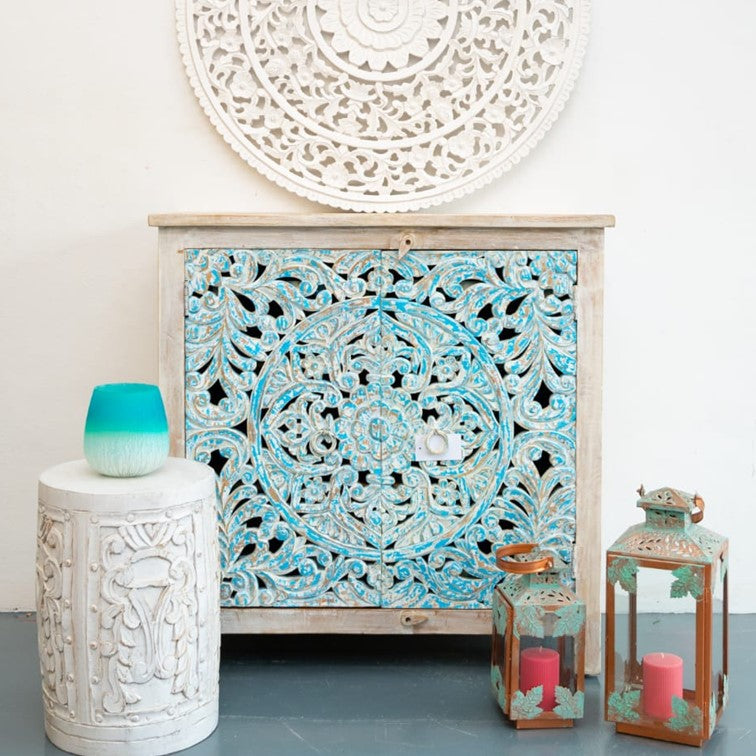 Lexi Carved Wooden Chest