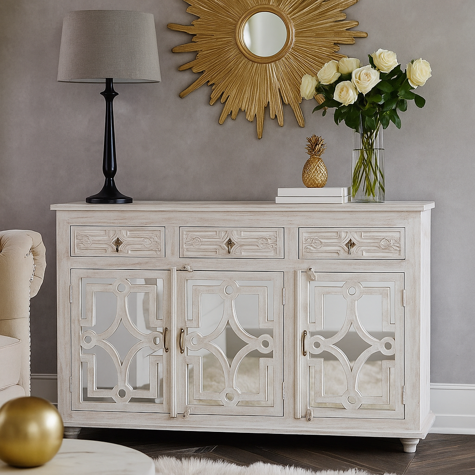 Thomas Carved Wooden SideBoard