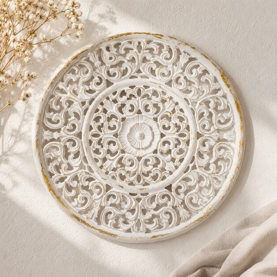 Winkle Carved Wall Panel 60cm