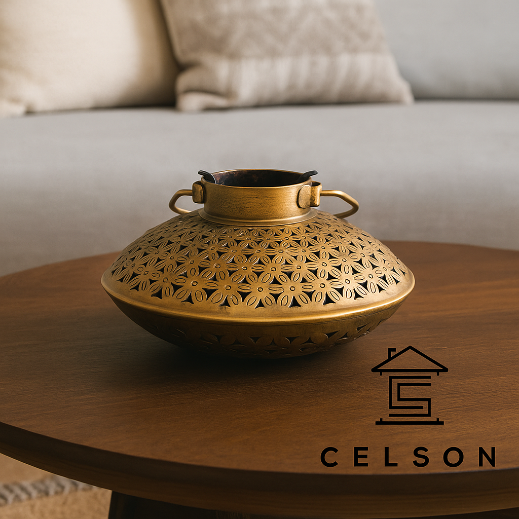 Roshan Brass Finish Lantern