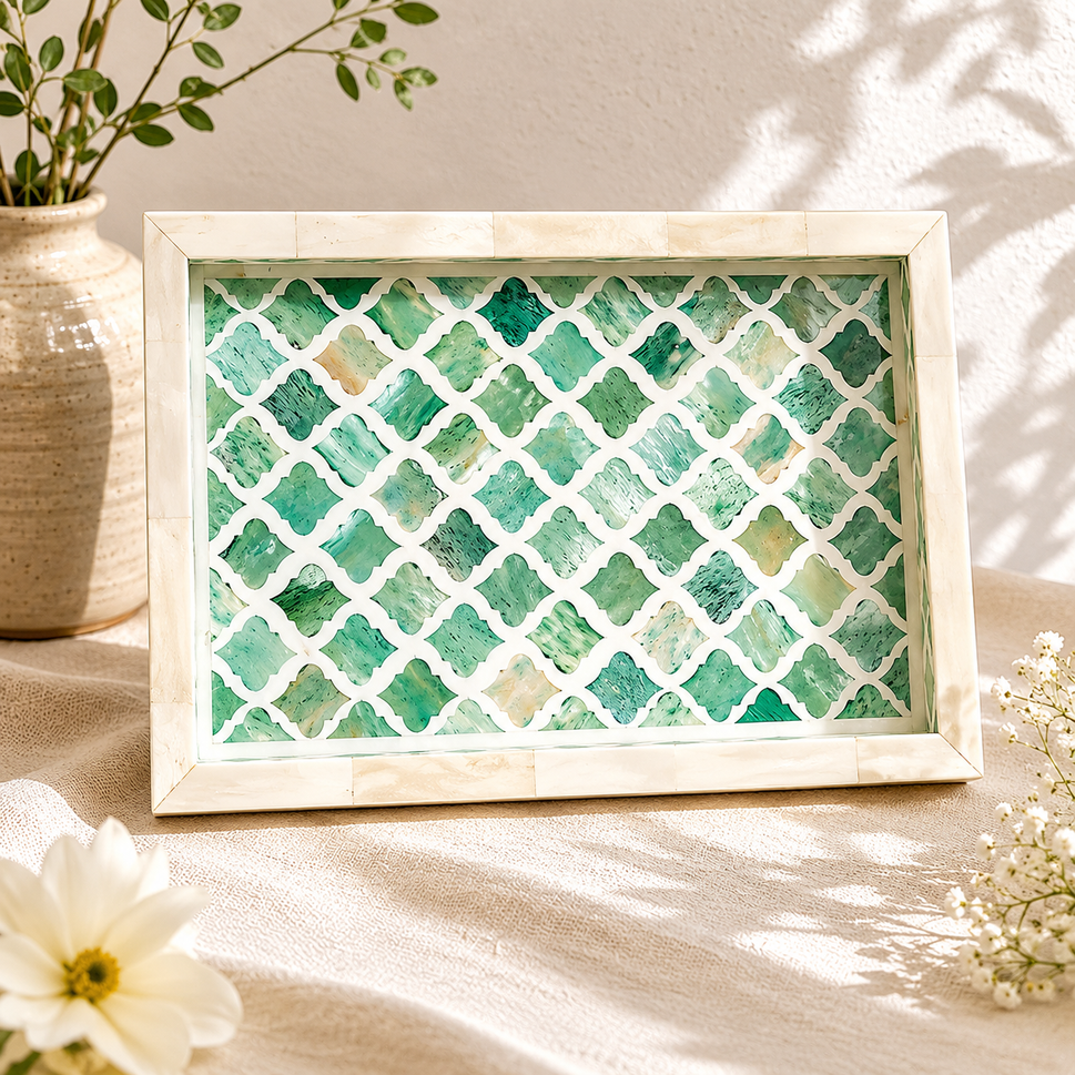 Hailey Bone Inlay Tray