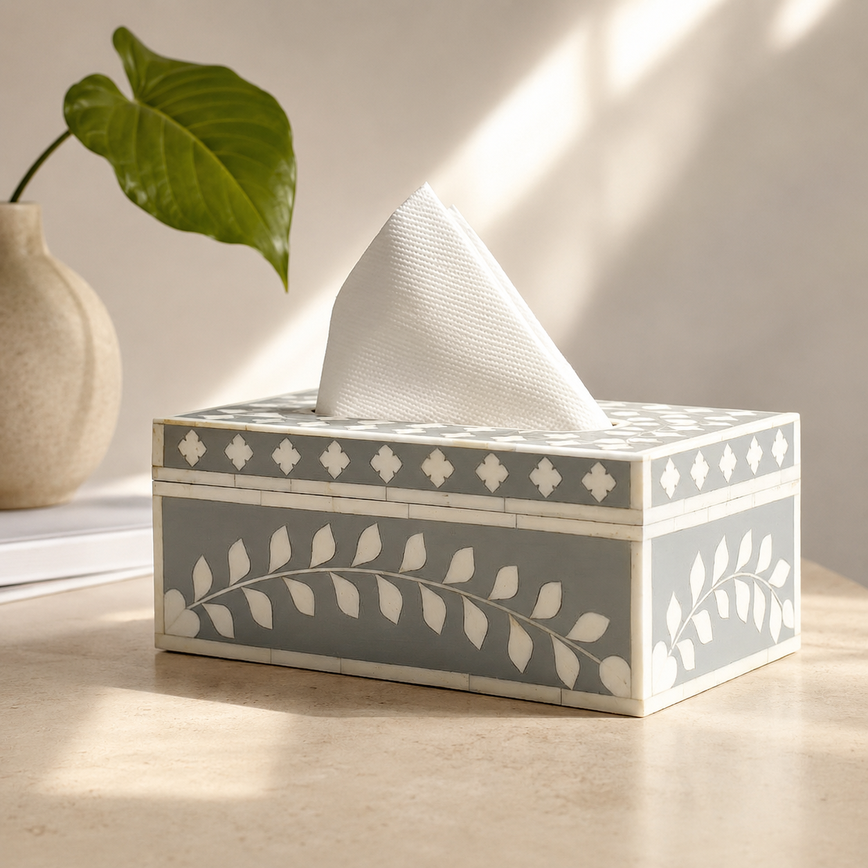 Isla Bone Inlay Tissue Box