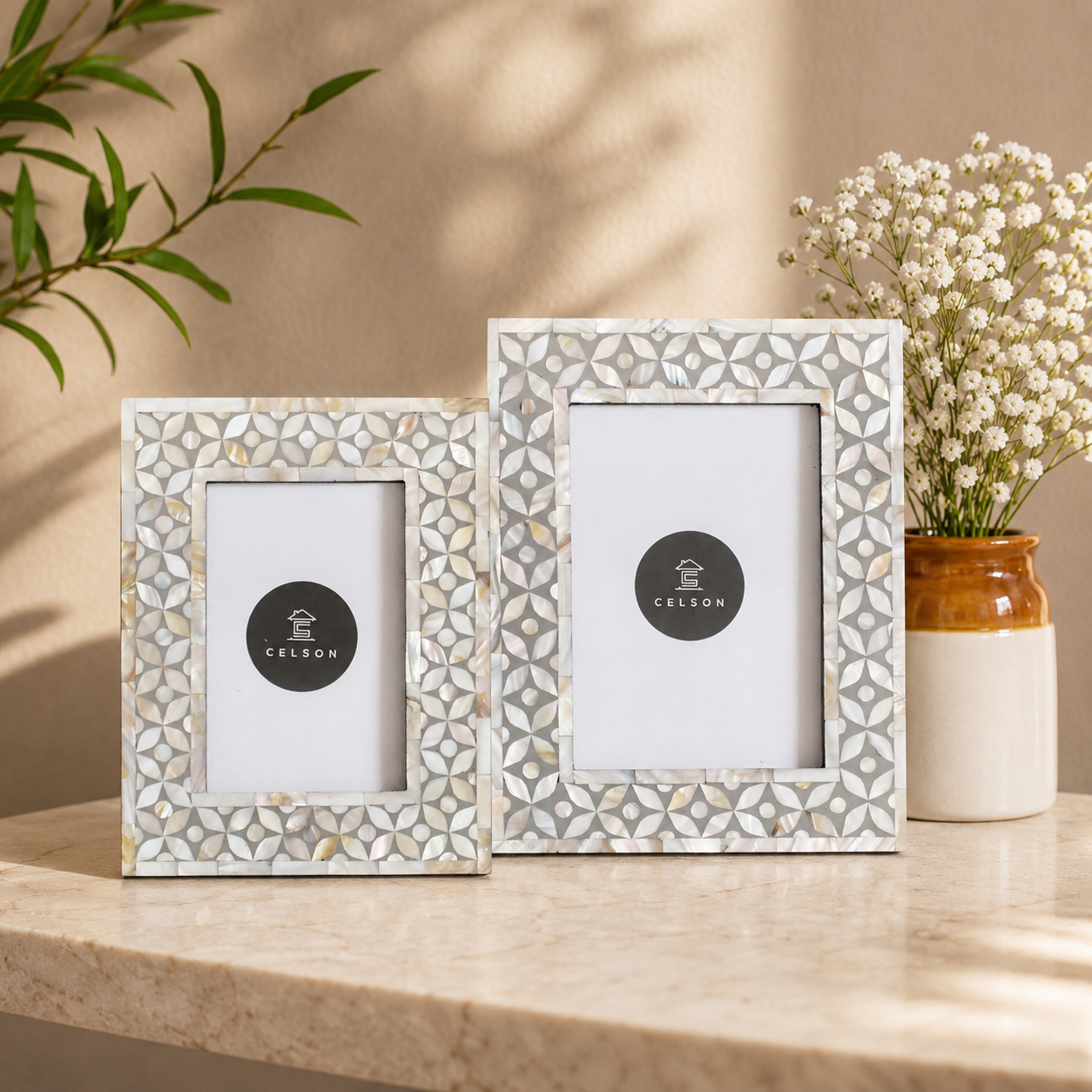 Savy Mother of Pearl Inlay Photo Frame