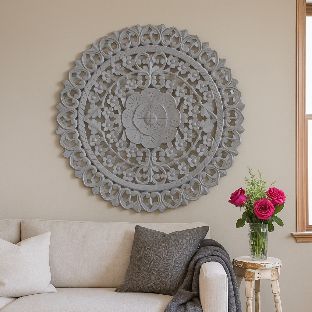 Niama Carved Wall Panel 90cm