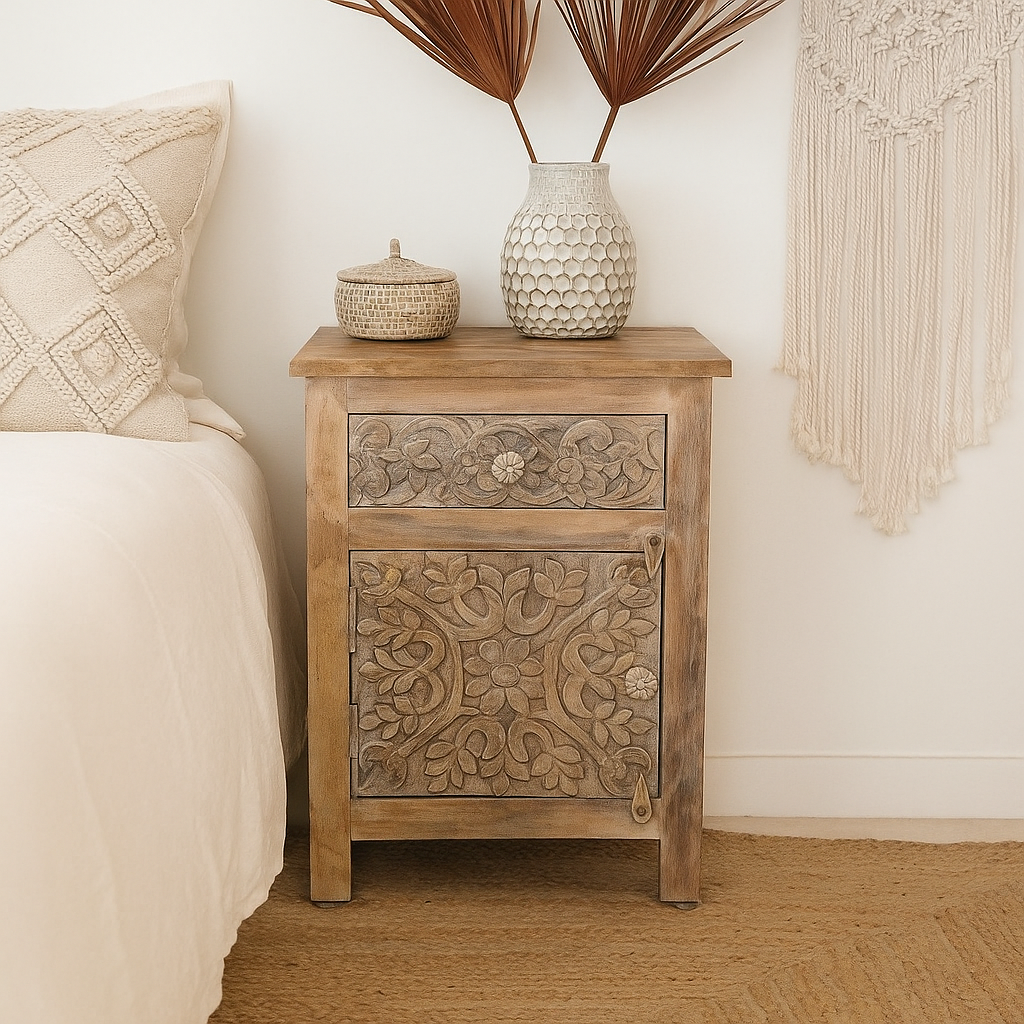 Lucia Wooden Bedside
