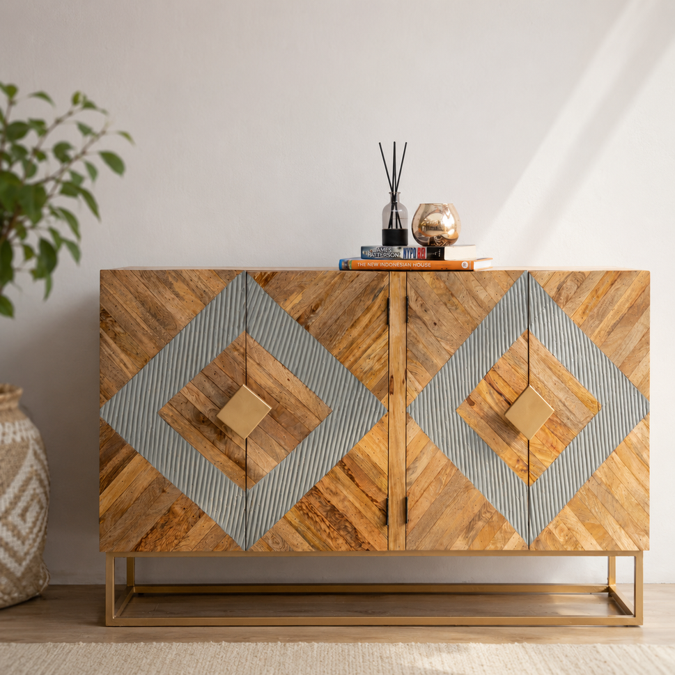 Wivan Hand Carved  Sideboard