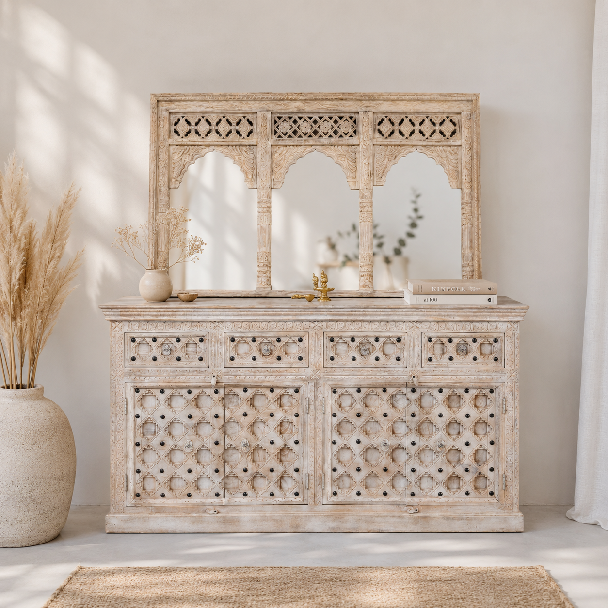 Arabella hand Carved Sideboard