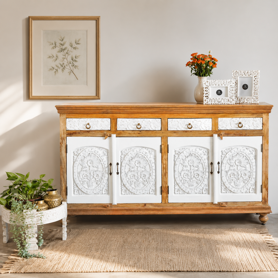 Danny Carved Wooden Buffet