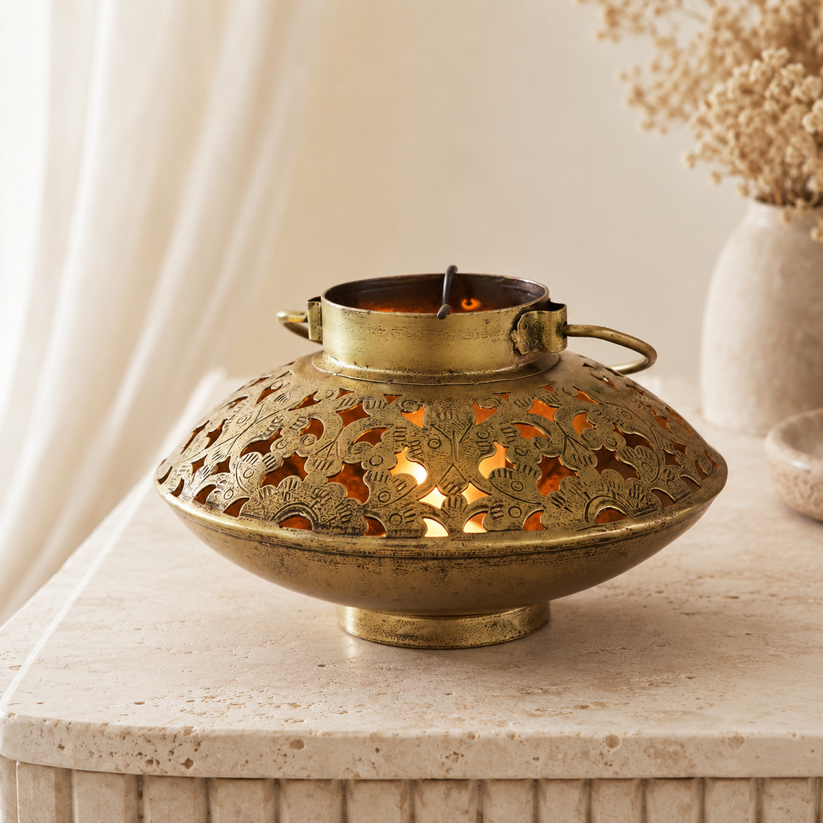 Sohni Antique Brass Lantern