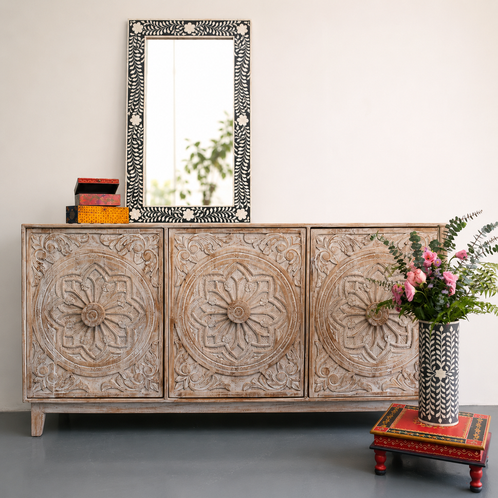 Arliss Hand Carved Sideboard