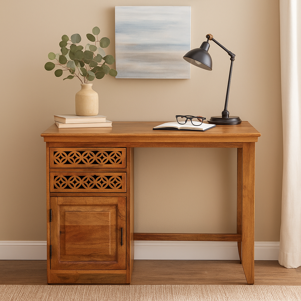 Andrew Wooden Hand Carved Work Desk