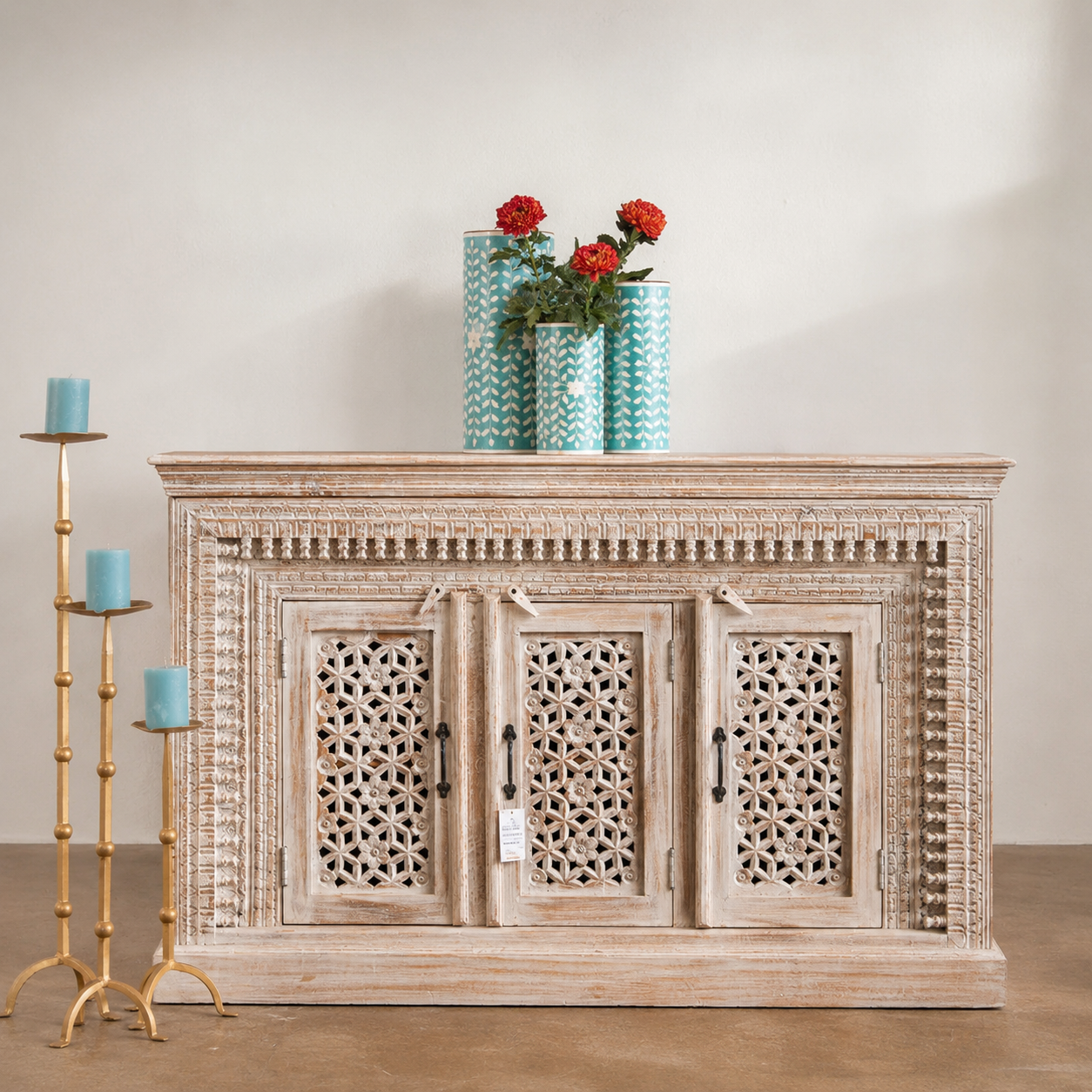 Amora Solid Indian Wooden Sideboard
