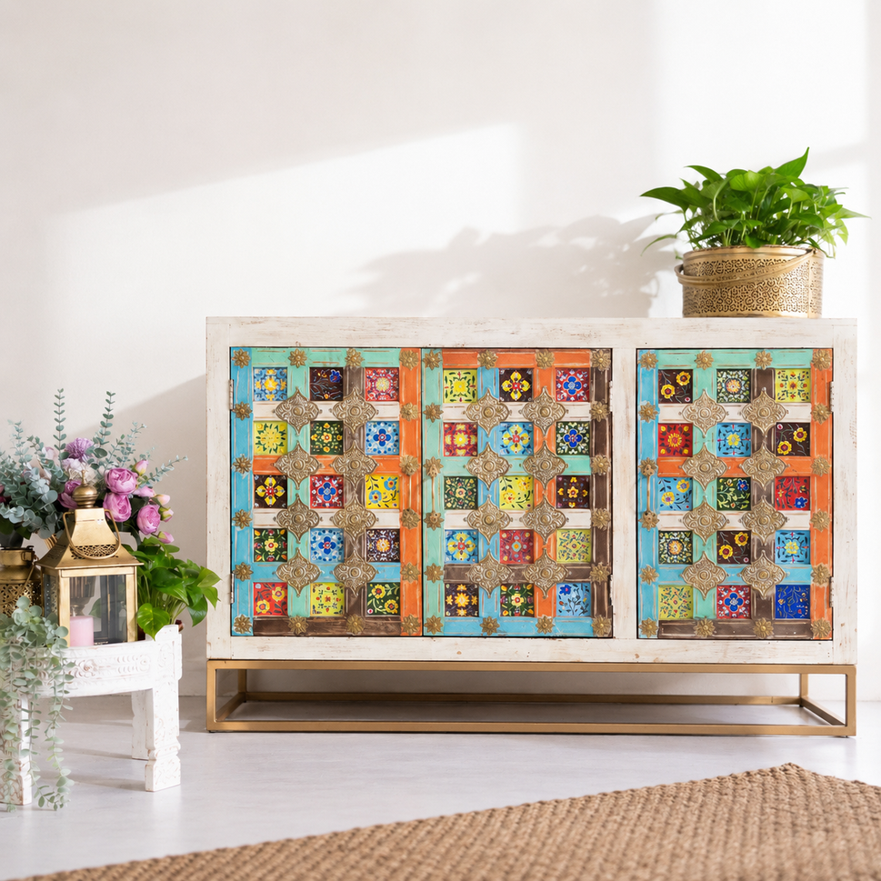 Rojen Multi Color Tile SideBoard