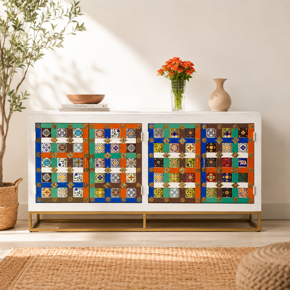 Stanley Multi Color Tile Sideboard