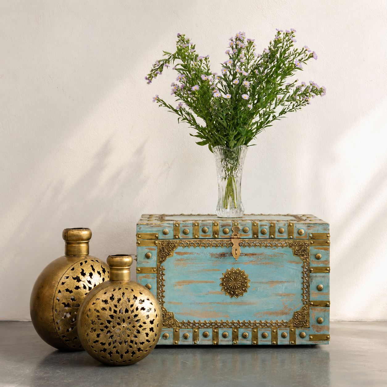 Jared Brass Fitted Trunk