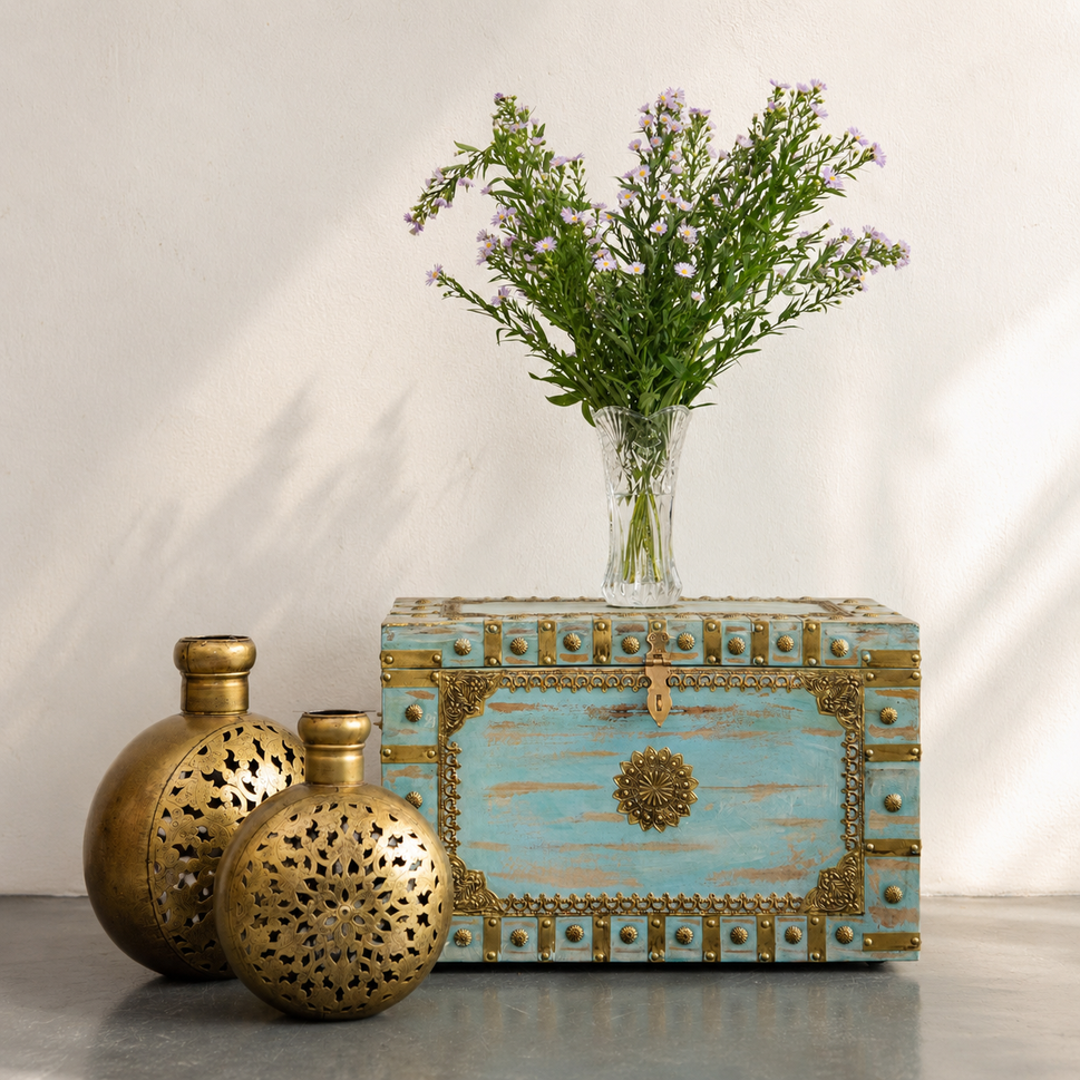 Jared Brass Fitted Trunk