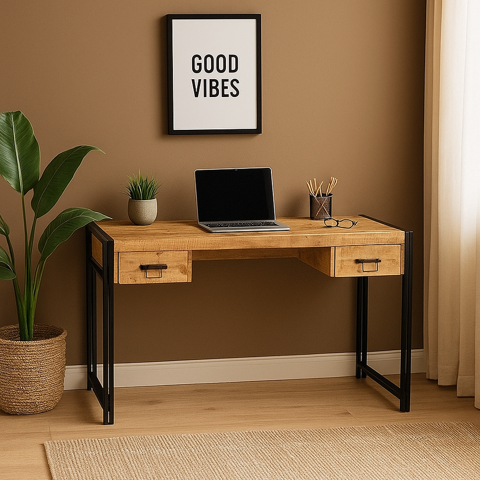 Mila Hand Carved Wooden Work Desk