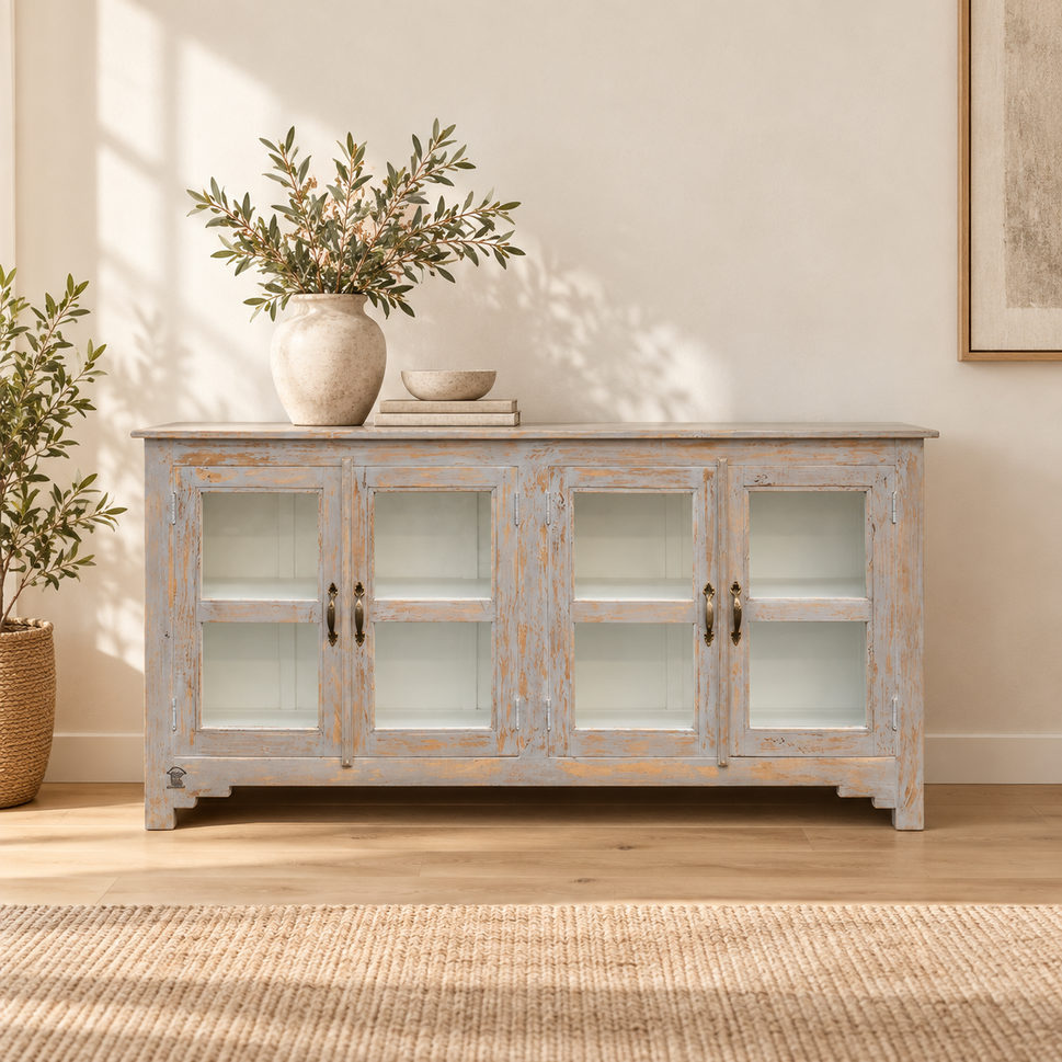 Bill Hand Carved Wooden Buffet