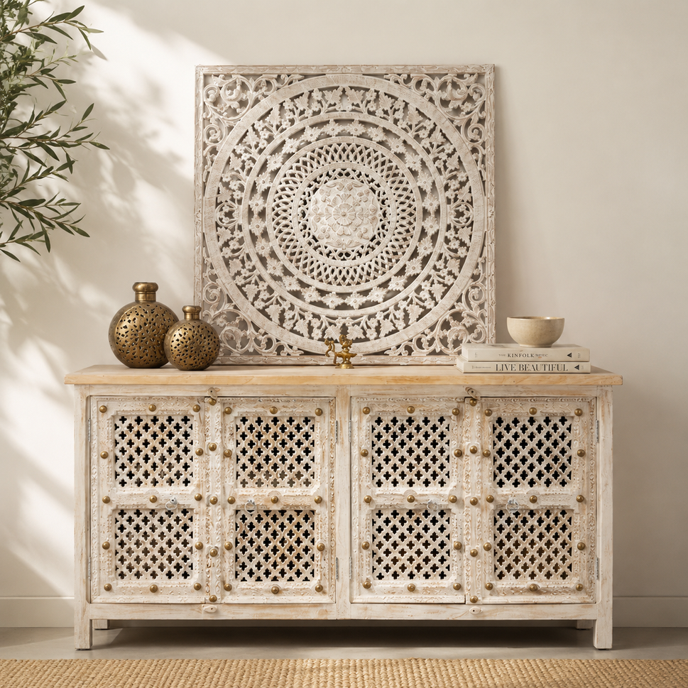 Zia Hand Crafted Wooden Sideboard