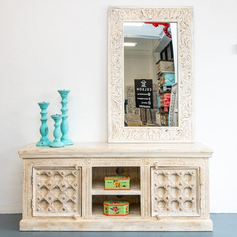 Busch Hand Carved Wooden TV Cabinet