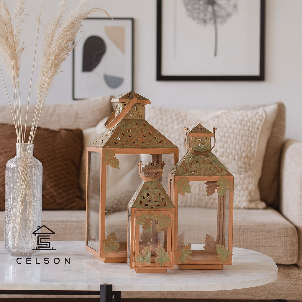 Lina Metal Lantern S/3