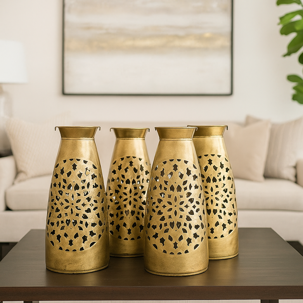 Kelly Brass Finish Lantern