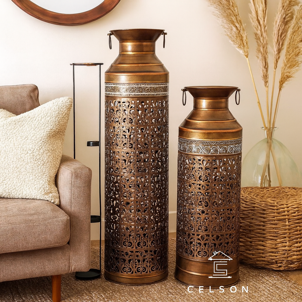 Axel Antique Copper Lantern