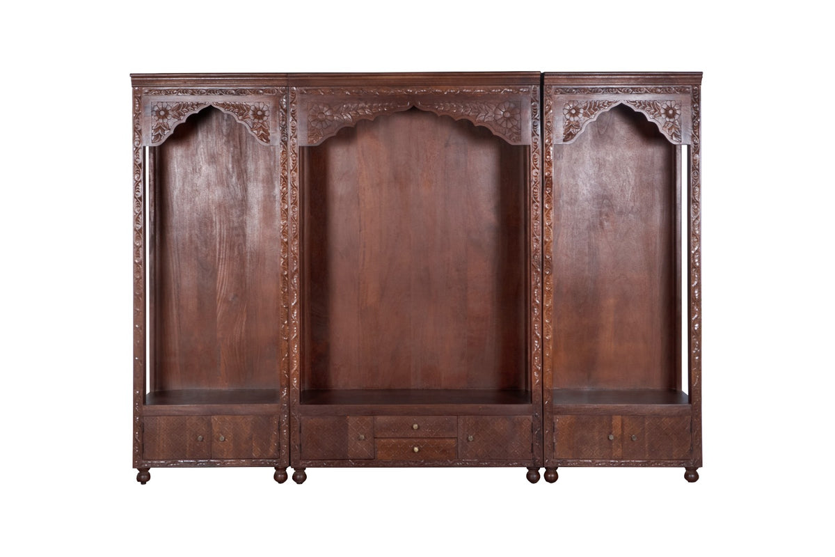 Yashoda Carved Mandir Set/3