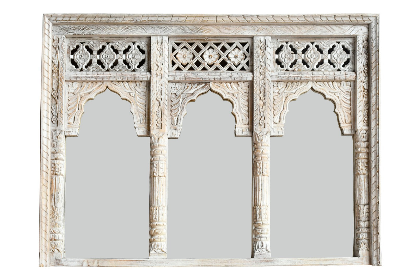 Joyce Carved Wooden  Mirror