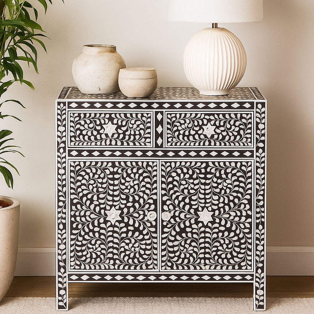Biba Mother of Pearl Inlay Cabinet