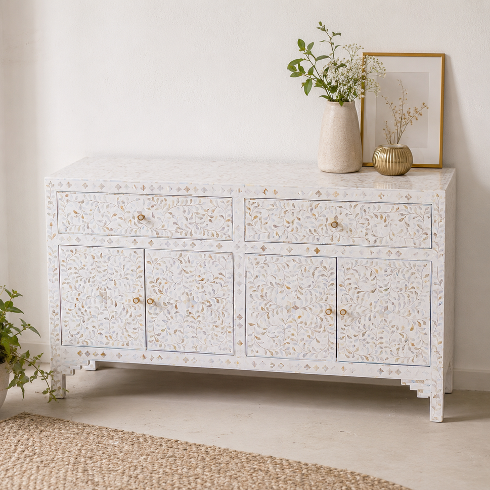 Niel Mother of pearl Inlay Sideboard