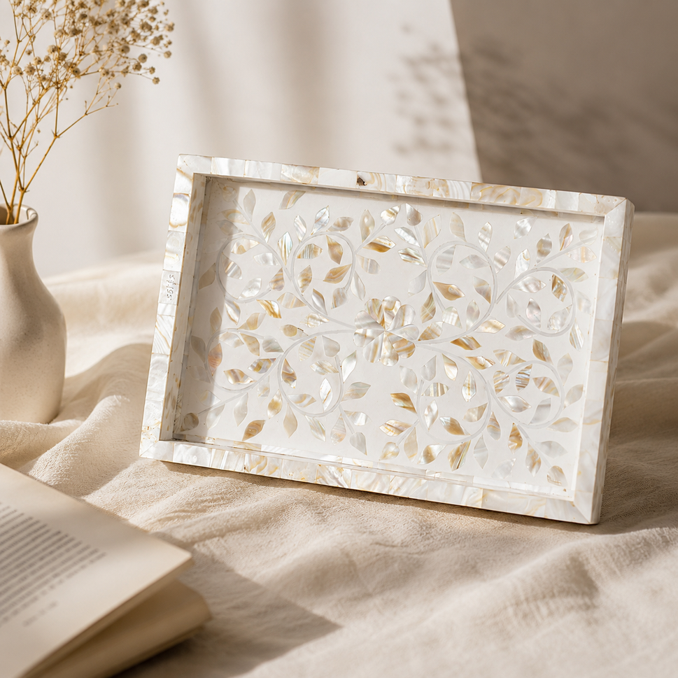 Gus Mother of Pearl Inlay Tray