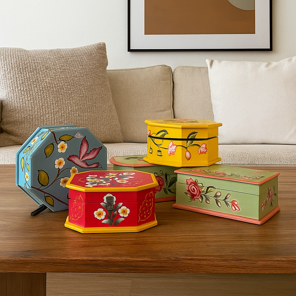 Rama Hand Painted Wooden Box