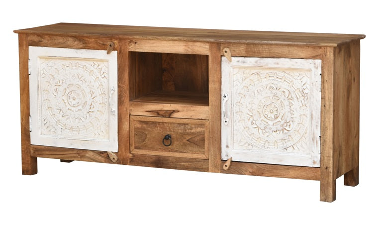 Rome Hand Carved Wooden TV Cabinet