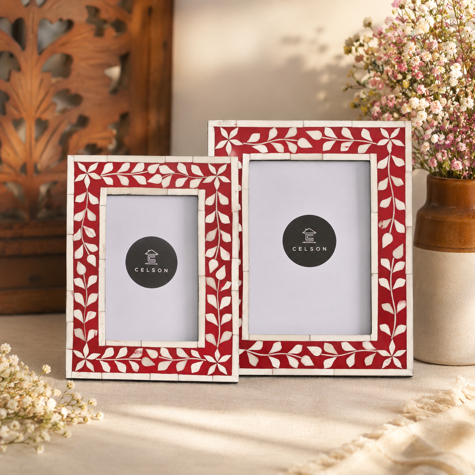 Nia Bone Inlay Photo Frame