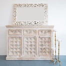 Switch Daisy Hand Carved Wooden Sideboard 3 image
